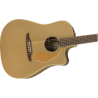 Guitarra Electroacústica Fender Redondo Player, Walnut Fingerboard, Bronze Satin