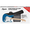 Paquete Guitarra Eléctrica Squier Affinity Series Stratocaster HSS Pack, Maple Fingerboard, Lake Placid Blue, Funda, Frontman 15