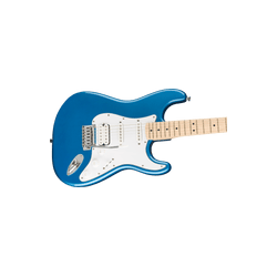 Paquete Guitarra Eléctrica Squier Affinity Series Stratocaster HSS Pack, Maple Fingerboard, Lake Placid Blue, Funda, Frontman 15