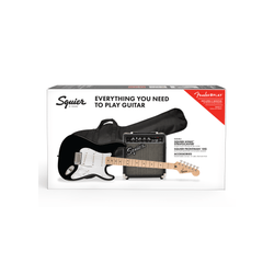 Paquete Guitarra Eléctrica Squier Sonic Stratocaster, Black