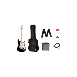 Paquete Guitarra Eléctrica Squier Sonic Stratocaster, Black