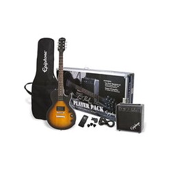 Paquete de Guitarra Eléctrica Les Paul Player Epiphone, Vintage Sunburst