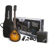 Paquete de Guitarra Eléctrica Les Paul Player Epiphone, Vintage Sunburst