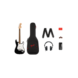 Paquete de guitarra Eléctrica Squier Stratocaster, Mustang Micro, funda, HD9