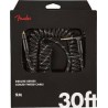 Cable Fender Deluxe Coil , 30', Black Tweed (9m)