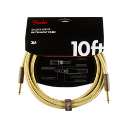 Cable Fender Deluxe Series Instrument Cable, Straight/Straight, 3m, Tweed