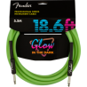 Cable Fender Professional Glow in the Dark , Green, 5.5m