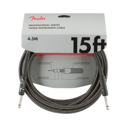 Cable Fender Professional Series Instrument , 4.5m , Gray Tweed