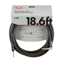 Cable Fender Professional Series Instrument Cable, Straight/Angle, 5.5m, Black