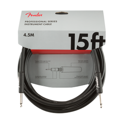 Cable Fender Professional Series Instrument Cable, Straight/Straight, 4.5m, Black