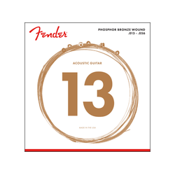 Cuerdas Fender Phosphor Bronze, Ball End, 60M .013-.056 Gauges