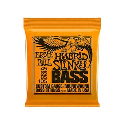 ENCORDADURA PARA BAJO ERNIE BALL HYBRID SLINKY 45-105