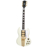 Guitarra Eléctrica Epiphone Les Paul SG Custom con Maestro Vibrola, Classic White, Inspired by Gibson Custom