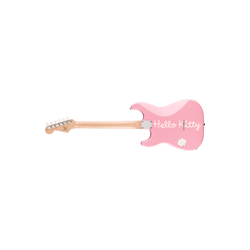 Guitarra Eléctrica Squier x Hello Kitty Pink Stratocaster, con funda
