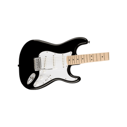 Guitarra Eléctrica Squier Affinity Series Stratocaster, Maple Fingerboard, White Pickguard, Black
