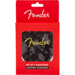 Posavasos Fender Pick Shape Logo Coasters, 4-Pack, Multi-Color