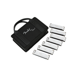 Harmonica Fender Blues Deluxe, Pack of 7, Con Estuche