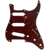 Pickguard, Stratocaster S/S/S, 11-Hole Mount, Tortoise Shell, 4-Ply